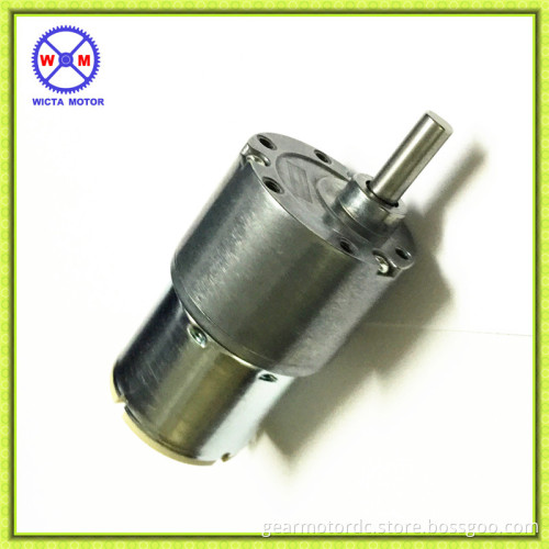 Hot sales 6mm carbon shaft high torque 12 v dc gear motor 37mm for vending machine